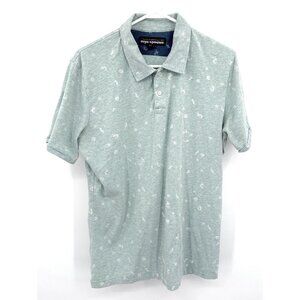 Reyn Spooner Mens Polo Shirt Light Blue Sz M Short Sleeve Nautical